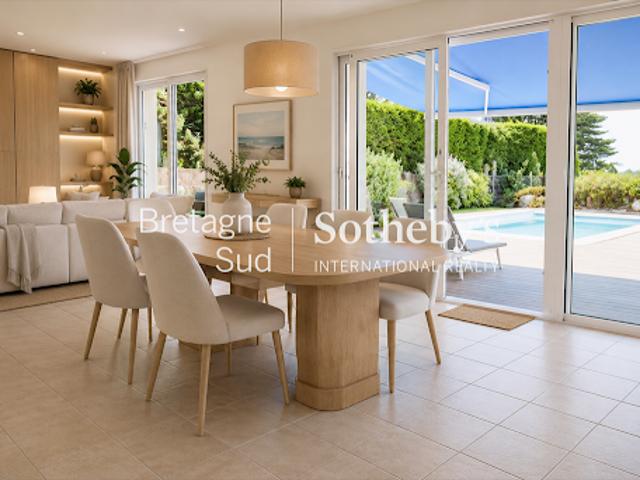 Maison avec piscine en bord de mer