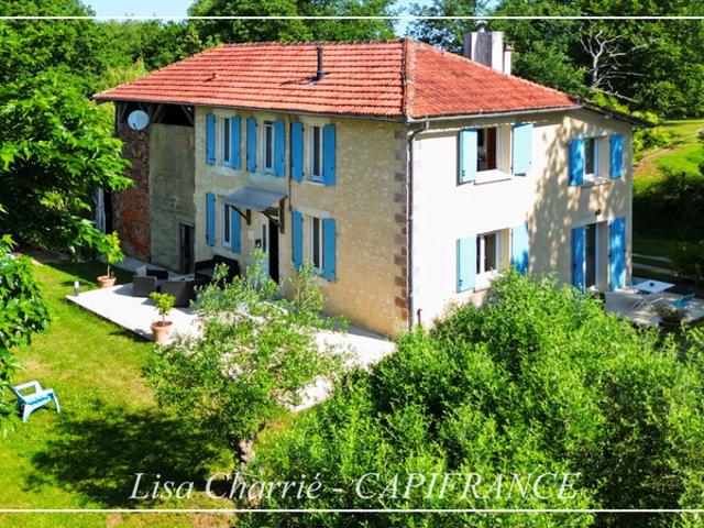 Maison BASTIDE GERSOISE à vendre 5 pièces COURRENSAN 32 de 127 m2 habitables sur 10057 m2 de terrain arboré