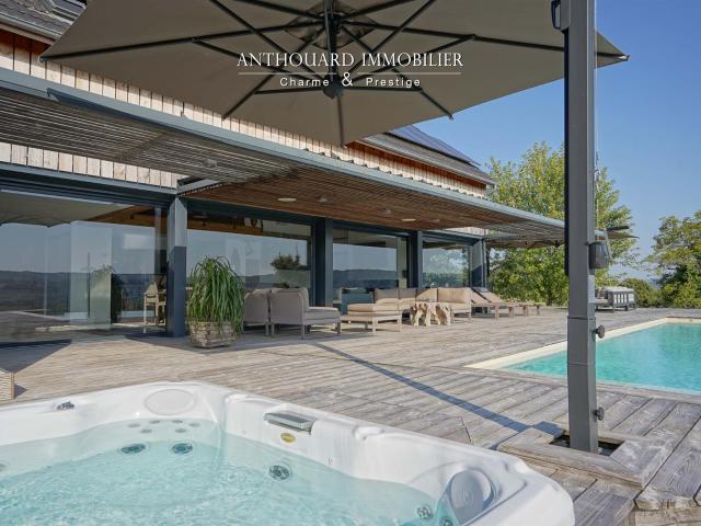 Maison d’architecte, piscine sur 1.3ha 250m² Le Buisson de Cadouin