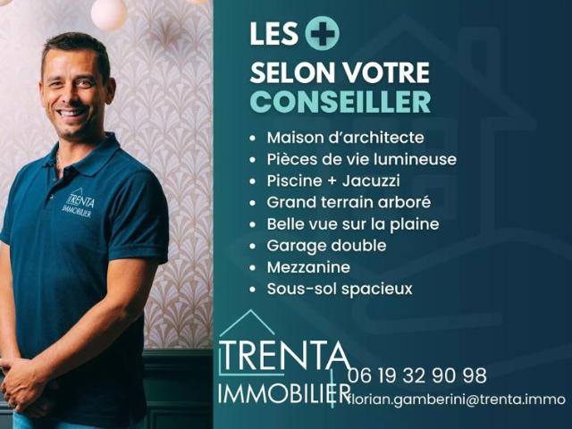 Maison d'architecte à vendre de 178 m² sur la commune de La Buisse avec Piscine