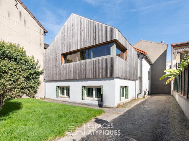 Maison d'architecte avec studio de musique