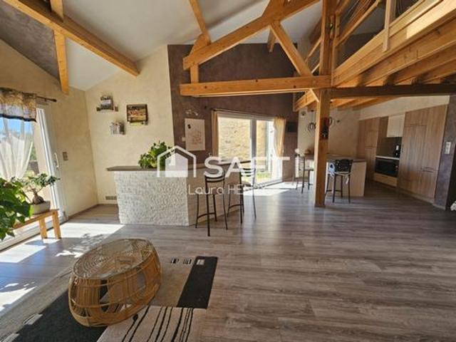 Maison d'architecte de 210m2, 4 chambres, grand jardin / garage. DPE A