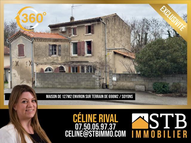 Maison de 127m2 habitables sur 698m2 de terrain 127m² Soyons