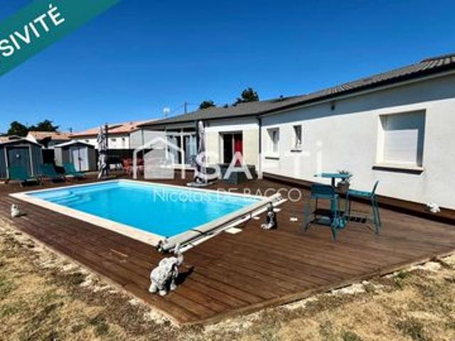Maison de 2019, 110 m2 habitable, piscine, climatisation