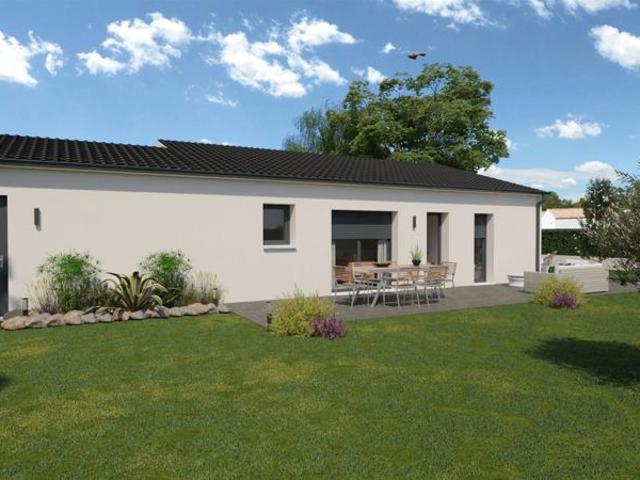 Maison de 67.65 m² sur un terrain de 1347 m² à BOUTIERS SAINT TROJAN en CHARENTE 16