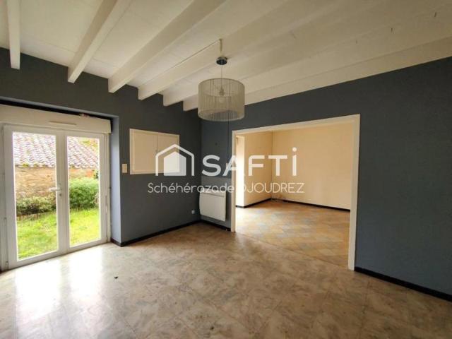 Maison de 77m² 4 pieces jardin dependance de 70m² sur deux niveaux