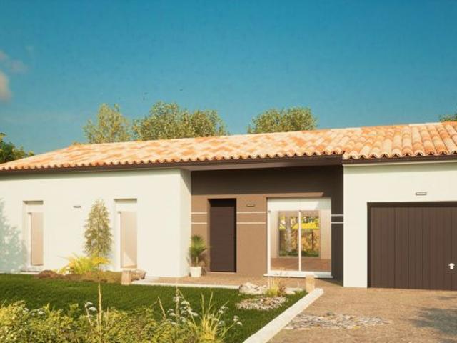 Maison de 82 m² sur un terrain de 909 m² à NEUVICQ LE CHATEAU en CHARENTE MARITIME 17