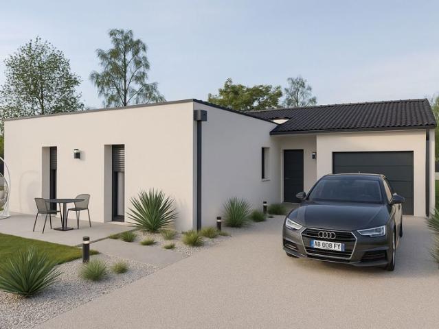 Maison de 84.98 m² sur un terrain de 1258 m² à BRION PRES THOUET en DEUX SEVRES 79