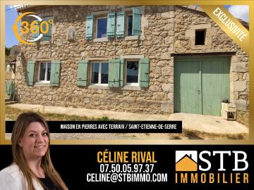 Maison de 85m2 habitables sur 1153m2 de terrain 85m² Saint Etienne de Serre