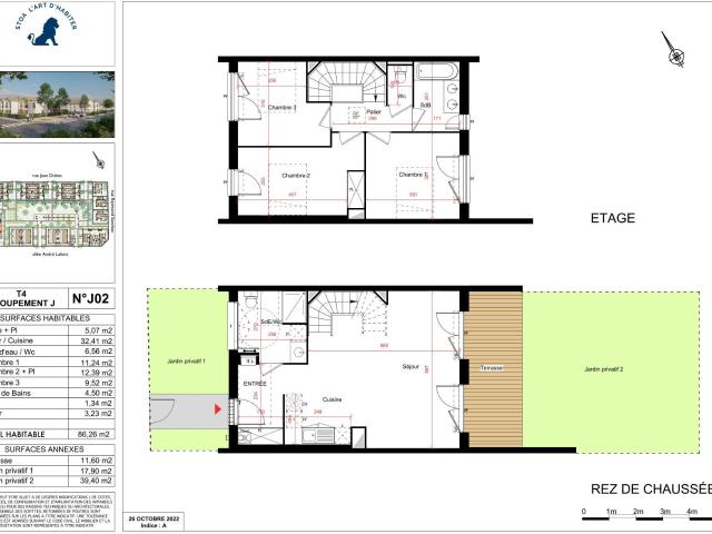 Maison de 86.26 m² à LA TESTE DE BUCH