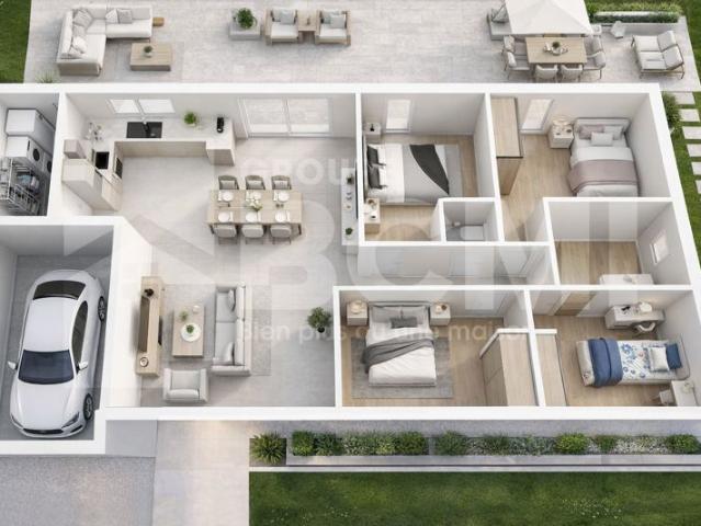 Maison de 88.87 m² sur un terrain de 730 m² à CLERE SUR LAYON en MAINE ET LOIRE 49