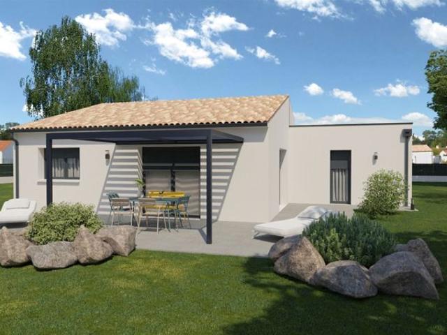 Maison de 92.25 m² sur un terrain de 600 m² à SAINT MARTIN D'ARY en CHARENTE MARITIME 17