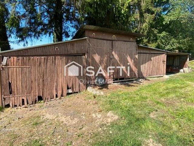 Maison en pierre, 80 m², 3 chs, terrain de 1625 m², Champsecret