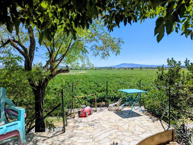 Maison de caractère avec piscine, vue vignes et logement ind. 190m² Homps