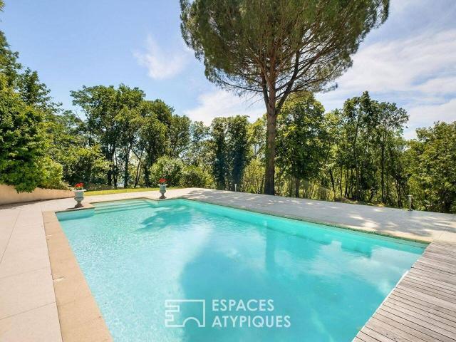 Maison de caractère avec piscine et vue dégagée à Saint Didier