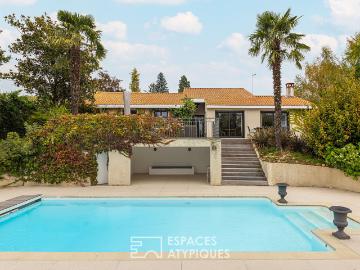 Maison de caractère avec piscine et vue dégagée à Saint Didier au Mont d'Or