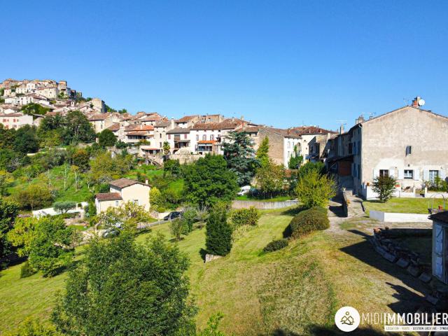 Maison de caractère et terrain 207m² Cordes sur Ciel