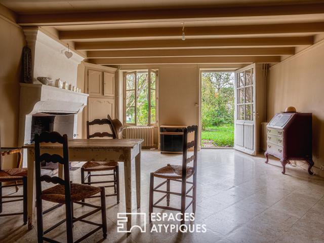 Maison de caractère sur son île, à l'abri des regards 130m² Arçais