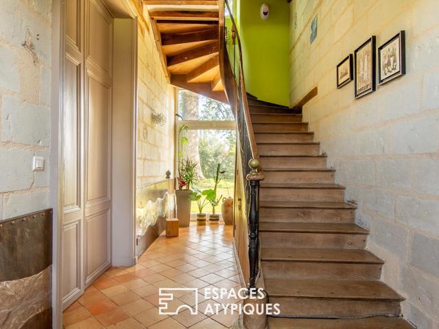 Maison de maître fin du Xviii ème siècle, réhabilitée 210m² Soulaire Et Bourg