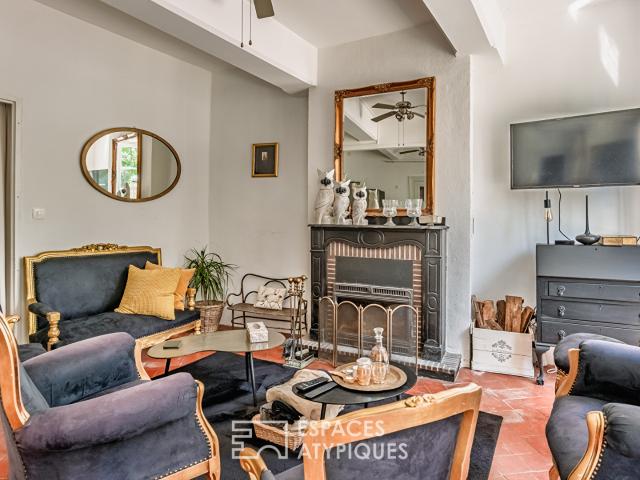 Maison de maître, gîte indépendant et espace bien être avec piscine