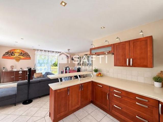 Maison de plain pied – 102 m² – 3 chambres + bureau – Terrain de 857 m²