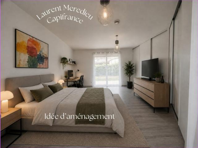 Maison de plain pied de 130 m² 4 chambres avec grand jardin piscinable – Saint Romain la Virvée
