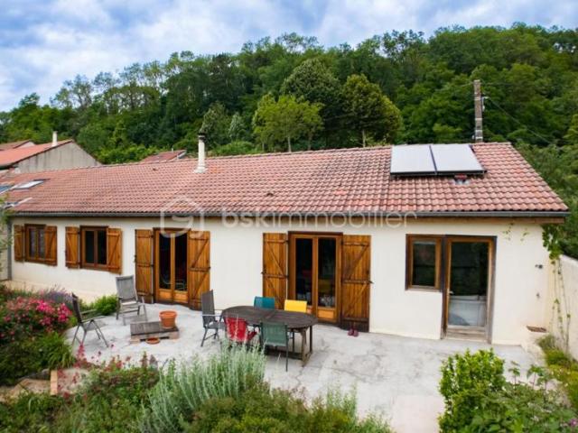? Maison de plain pied 145m2, terrasse et jardin arborée avec vue panoramique – Amance
