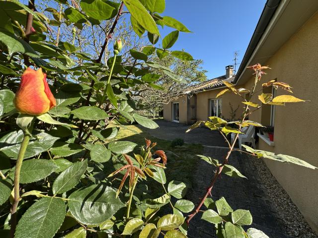 MAISON DE PLAIN PIED, 3 CHAMBRES, DOUBLE GARAGE ET TERRAIN