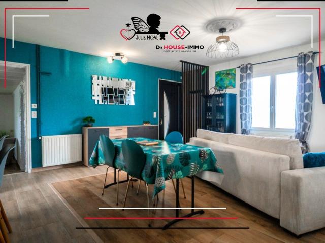 Maison de plain pied, 3 chambres, garage, sur terrain de 1520m2