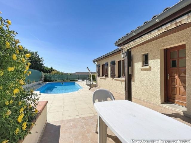 Maison de plain pied avec sous sol et piscine 90m² Quint Fonsegrives