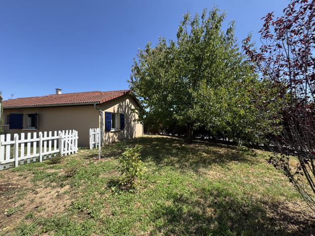 Maison de plain pied de 79m² Garage 715m² de terrain Communay