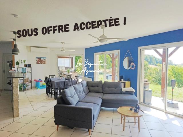 Maison de plain pied de 144 m² avec Grand terrain de 7210 m². 144m² Clermont Dessous