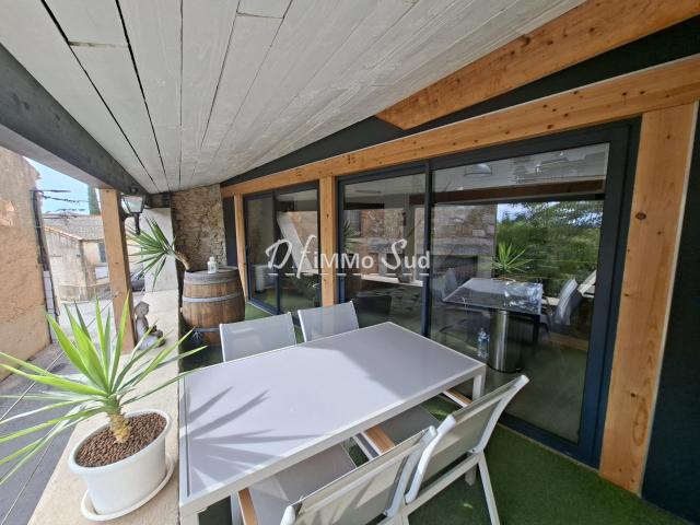 Maison De Village Vendue Meublee: Esprit Loft Et Cocooning 62m² Thézan des Corbières