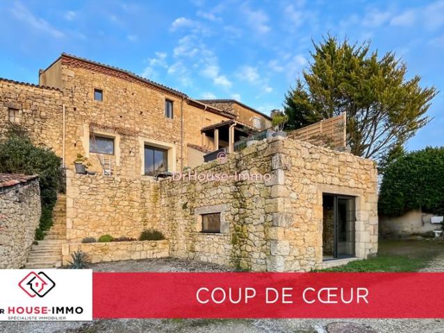 Maison de village médiévale en pierre – 3 chambres Vue Pyrénées – Terrasse 55 m²