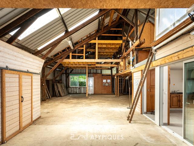 Maison de ville et son loft industriel à deux pas de la gare 184m² Le Mans