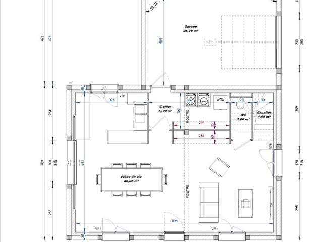 MAISON ENV. 105,41 m2 660 m2 DE TERRAIN