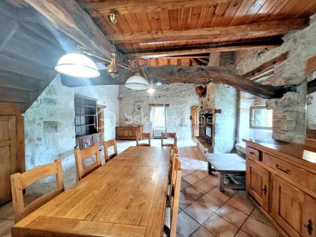MAISON EN PIERRE+ MAISON LOCATIVE HANGAR ET DEPENDANCES SUR PARCELLE DE 8000 m²