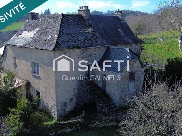 Maison en pierre avec grange et grand terrain, au coeur de la campagne aveyronnaise !