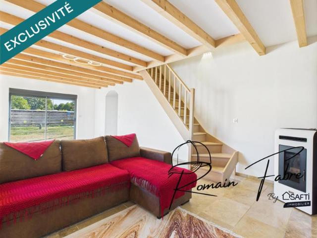 Maison en pierre très qualitative avec 2 chambres, atelier et belle parcelle