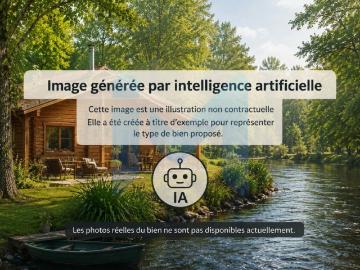 Maison en pleine nature, en bord de rivière