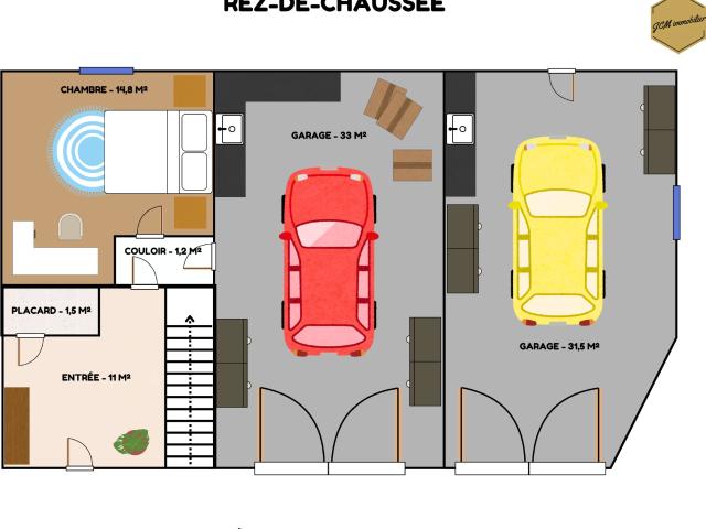 Maison élevée sur sous sol Commentry