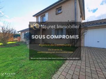 Maison Familiale Au Calme 4 chambres 124 m2 + Double Garag. 124m² Communay