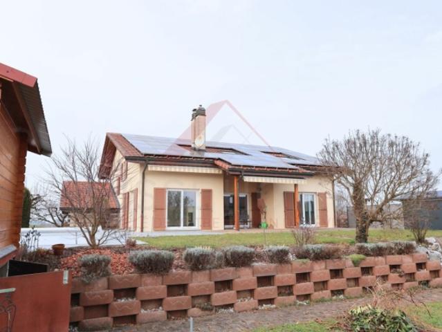 Maison familiale d'exception avec piscine, sauna et grand jardin à La Brillaz