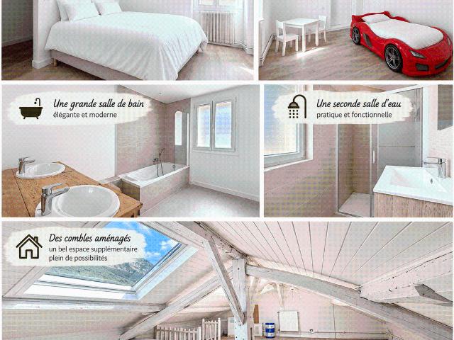 Maison familiale 140 m² – 6 pièces avec Terrasses à Saint Paul de Varces