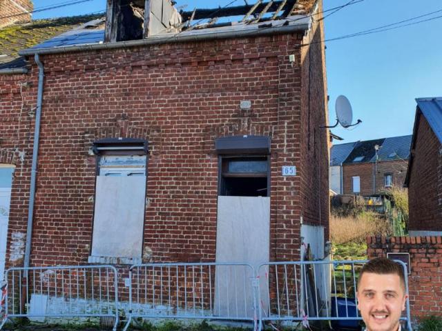 Maison Hirson 80 m2 incendiée