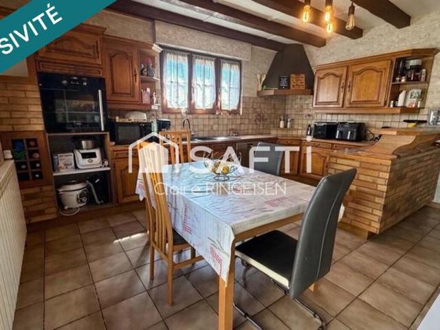 Maison individelle 157m² + chalet 71m² situés au calme au Val de Guéblange