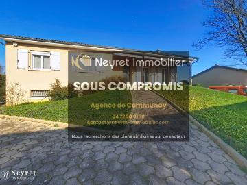 Maison individuelle 105m2 4 chambres sous sol complet 80. 105m² Communay