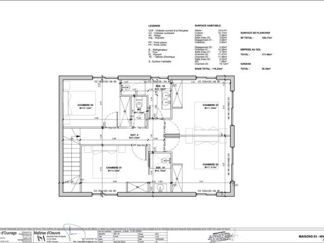 Maison individuelle 116m2 + double garage