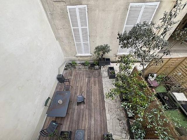 Maison individuelle 1 chambre meublée avec terrasse Batignolles Paris 17°