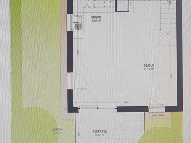 Maison jumelée 91 m² + jardin + terasse+ garage à vendre 4 pièces HOLTZHEIM 67